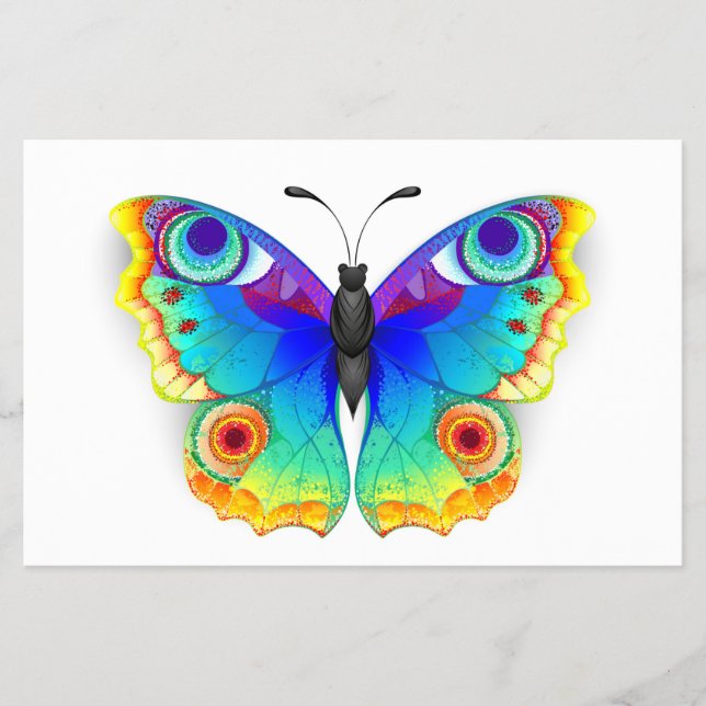 Rainbow Butterfly Peacock Eye Flyer (Vorne)