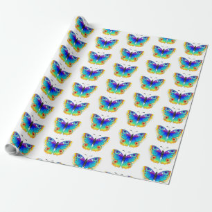 Rainbow Butterfly Peacock Eye Geschenkpapier