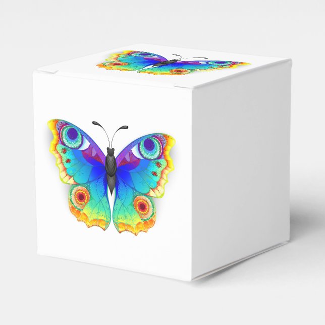 Rainbow Butterfly Peacock Eye Geschenkschachtel (Vorderseite)