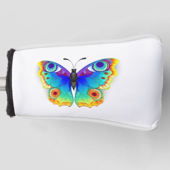 Rainbow Butterfly Peacock Eye Golf Headcover (Vorderseite)