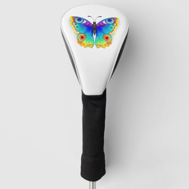 Rainbow Butterfly Peacock Eye Golf Headcover (Vorderseite)
