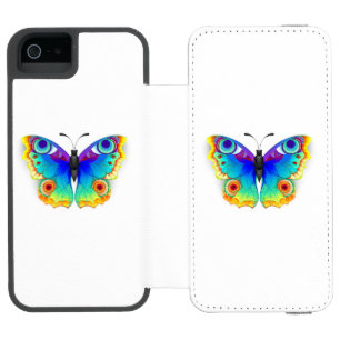 Rainbow Butterfly Peacock Eye Incipio Watson™ iPhone 5 Geldbörsen Hülle