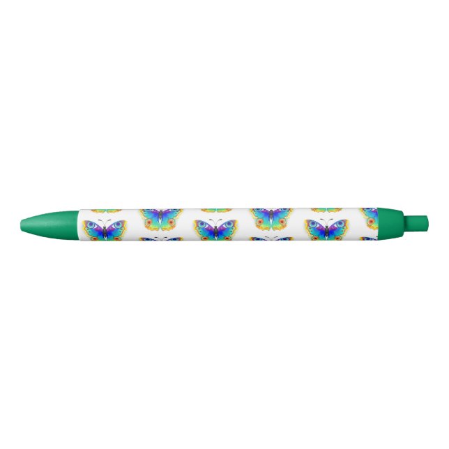 Rainbow Butterfly Peacock Eye Kugelschreiber (Vorderseite)