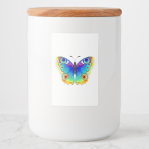 Rainbow Butterfly Peacock Eye Lebensmitteletikett