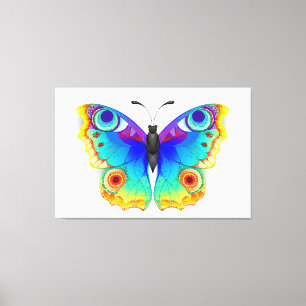 Rainbow Butterfly Peacock Eye Leinwanddruck