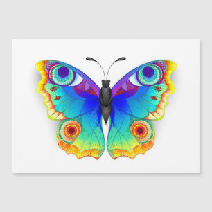 Rainbow Butterfly Peacock Eye Magneteinladung