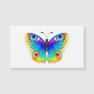 Rainbow Butterfly Peacock Eye Magnetkarte