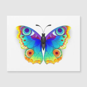 Rainbow Butterfly Peacock Eye Magnetkarte