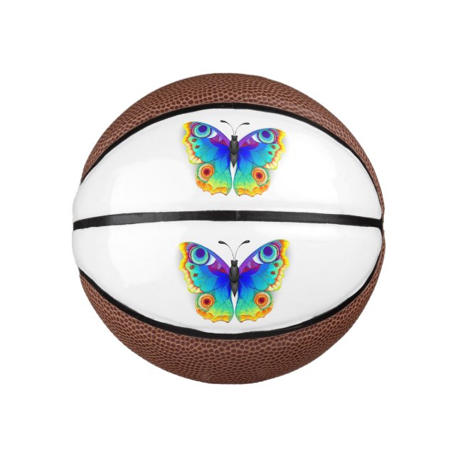 Rainbow Butterfly Peacock Eye Mini Basketball (Vorderseite)