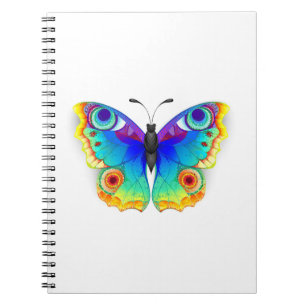 Rainbow Butterfly Peacock Eye Notizblock