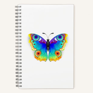 Rainbow Butterfly Peacock Eye Notizbuch