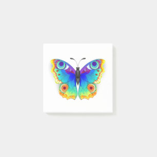 Rainbow Butterfly Peacock Eye Post-it Klebezettel