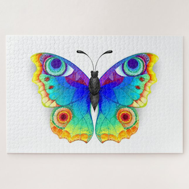 Rainbow Butterfly Peacock Eye Puzzle (Horizontal)