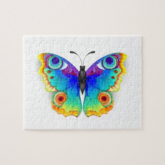 Rainbow Butterfly Peacock Eye Puzzle (Horizontal)