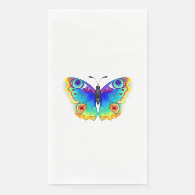 Rainbow Butterfly Peacock Eye Serviette (Vorderseite)