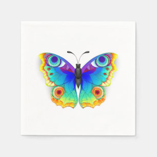 Rainbow Butterfly Peacock Eye Serviette