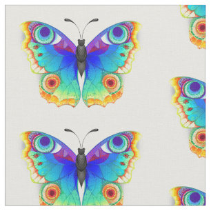 Rainbow Butterfly Peacock Eye Stoff
