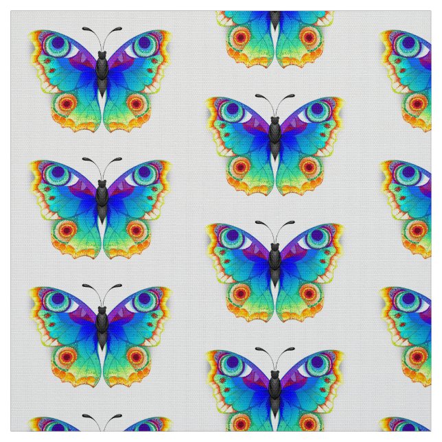 Rainbow Butterfly Peacock Eye Stoff (Muster)