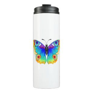 Rainbow Butterfly Peacock Eye Thermosbecher