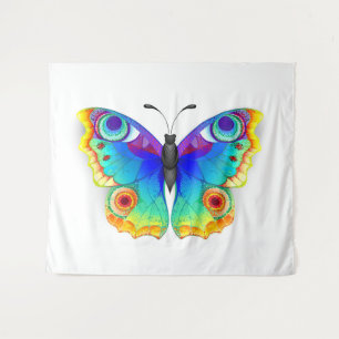 Rainbow Butterfly Peacock Eye Wandteppich