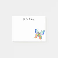 Rainbow Butterfly Personalisiert Post it Notes