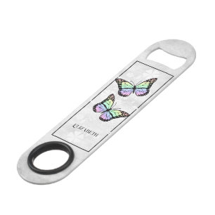 Rainbow Butterfly Personalisierter Bar Key