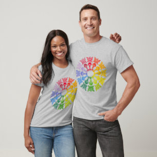 Rainbow Butterfly Pilz-Shirt T-Shirt