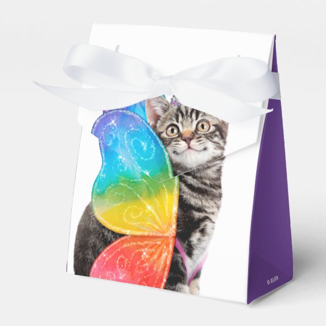Rainbow Butterfly Princess Kitten Geschenkschachtel (Vorderseite)