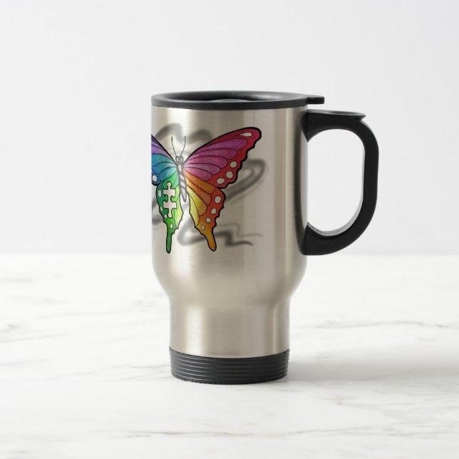 Rainbow Butterfly Reisebecher (Rechts)