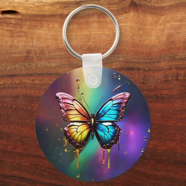 Rainbow Butterfly Schlüsselanhänger (Vorderseite)