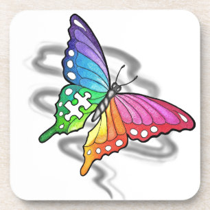 Rainbow Butterfly Untersetzer
