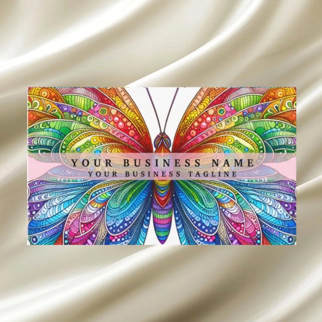 Rainbow Butterfly Visitenkarte (Von Creator hochgeladen)