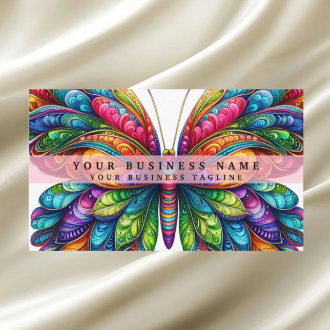 Rainbow Butterfly Visitenkarte (Von Creator hochgeladen)