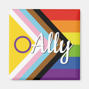 Rainbow-Button für den intersexuellen inklusiven F Magnet