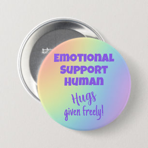 Rainbow-Button zur emotionalen Unterstützung mensc Button
