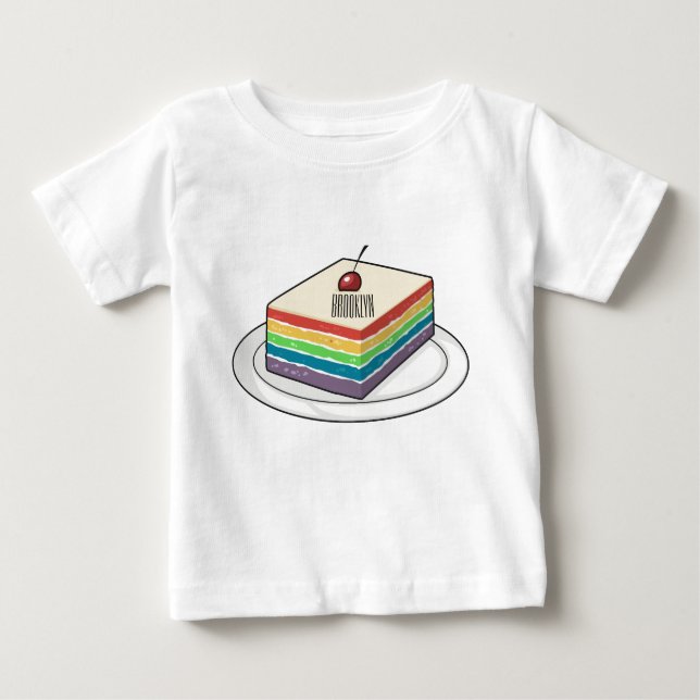 Rainbow cake Cartoon Baby T-shirt (Vorderseite)