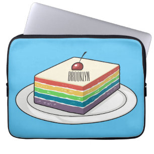 Rainbow cake Cartoon Laptopschutzhülle