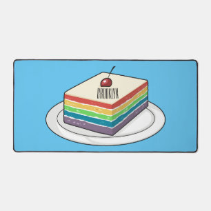 Rainbow cake Cartoon Schreibtischunterlage