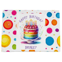 Rainbow Cake Happy Birthday