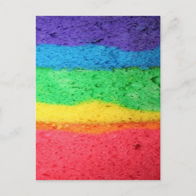 Rainbow Cake Postkarte (Vorderseite)