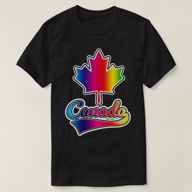 Rainbow Canada T-Shirt (Design vorne)