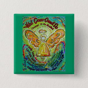 Rainbow Cancer Angel Painting Buttone oder Buttons