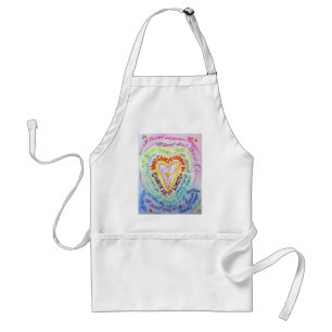 Rainbow Cancer Heart Schürze