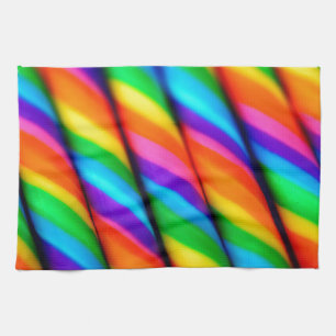 Rainbow Candy Cane Handtuch