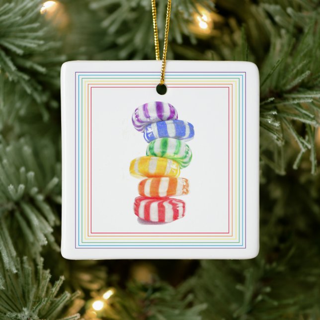RAINBOW CANDY Keramik Keramikornament (Baum)