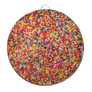 Rainbow Candy Sprinkle Muster Dartscheibe