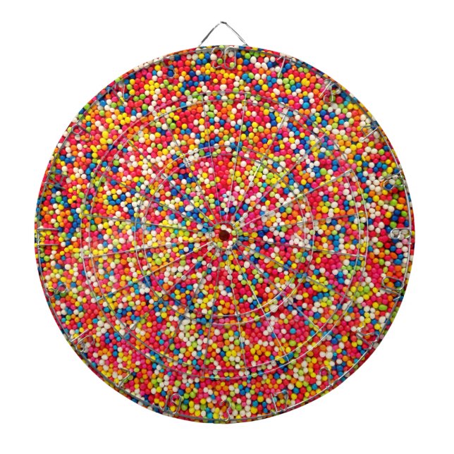 Rainbow Candy Sprinkle Muster Dartscheibe (vorne)