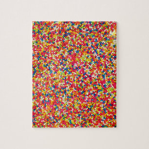 Rainbow Candy Sprinkle Muster Puzzle