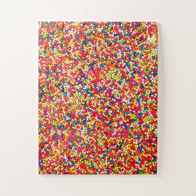 Rainbow Candy Sprinkle Muster Puzzle (Vertikal)