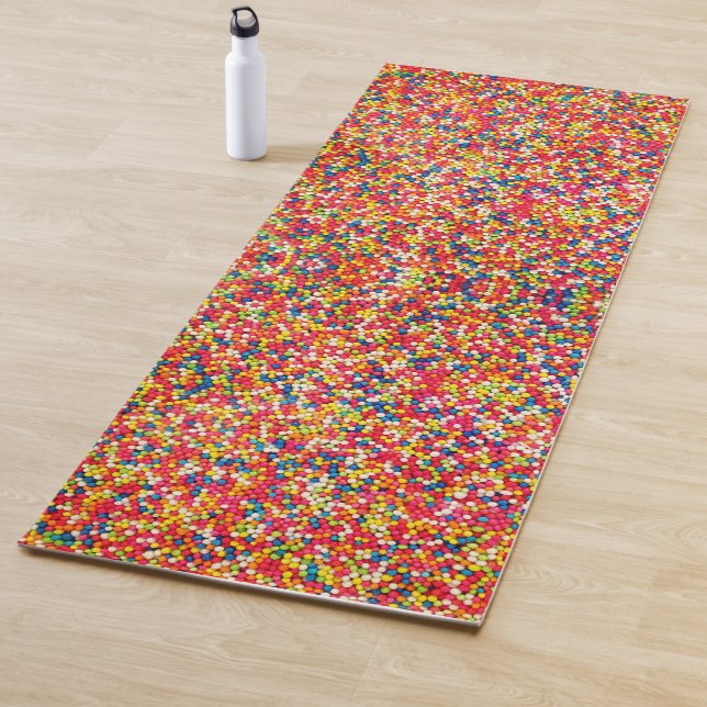 Rainbow Candy Sprinkle Muster Yogamatte (Beispiel)